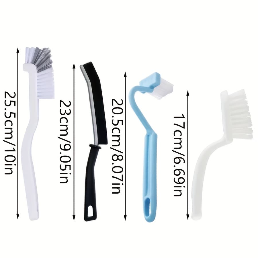 TEMU A Set Of 4 Versatile Cleaning Brushes, Including Toilet Brushes, Bathroom Cleaning Brushes, Angled Toilet Brushes, And Toilet Cleaning Tools
