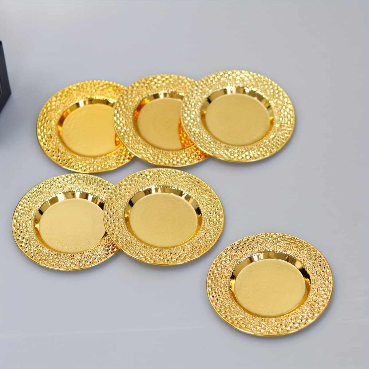 TEMU 6pcs Middle Eastern Style Solid Pattern Printed Coasters