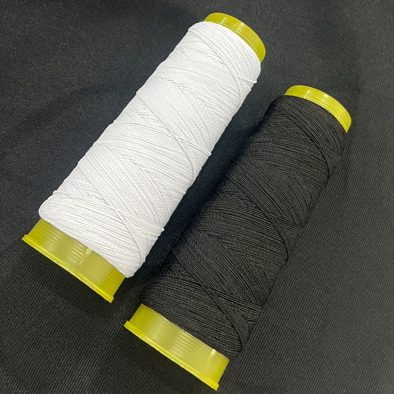 TEMU 2 Rolls, 0.5mm Elastic Thread, Rubber Skirt, Pleated Elastic Rope, Sewing Machine 3937 Inches, Roll Of Closed Round Elastic