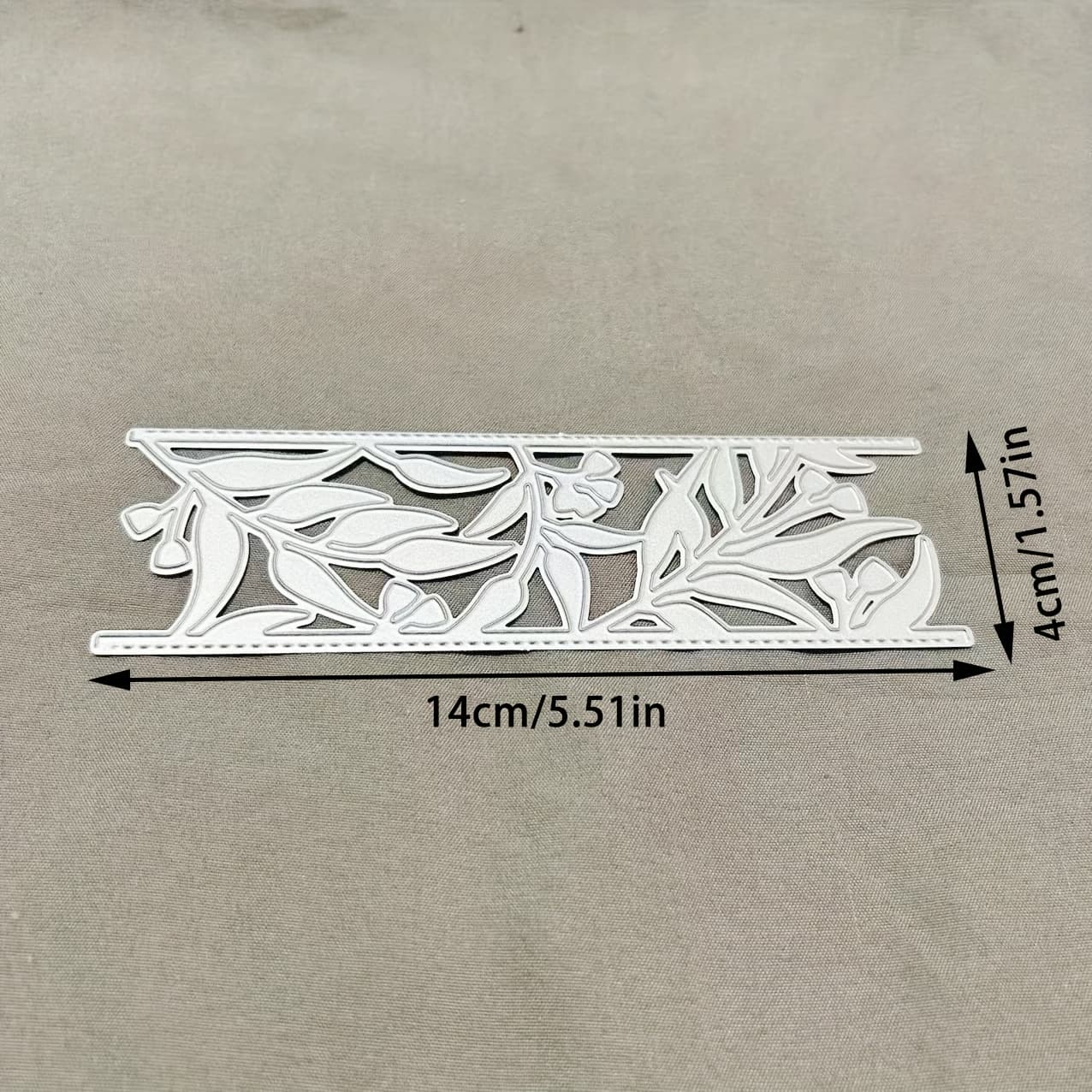 TEMU 1pc Leaf Greeting Card Metal Cutting Dies, Diy Scrapbooking Embossing Stencil, Handmade Greeting Card Making Metal Die Cuts, Gift Card Making Tools