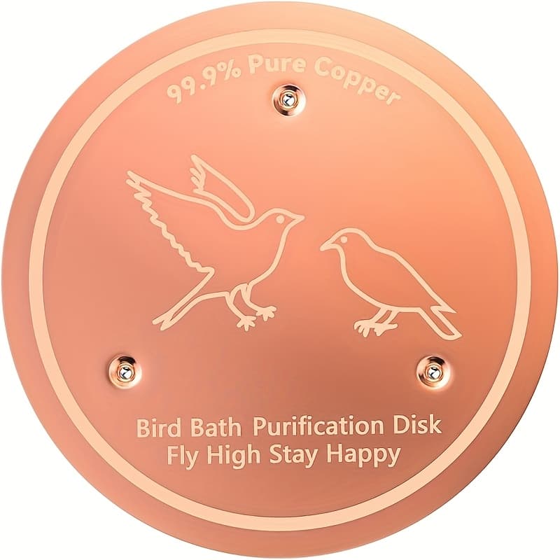 TEMU 99.99% Pure Bath Plate - Heavy-duty 0.6mm Thick, Stable Three-, Outdoor/indoor Bird Bath Fountain & Bowl For Birds