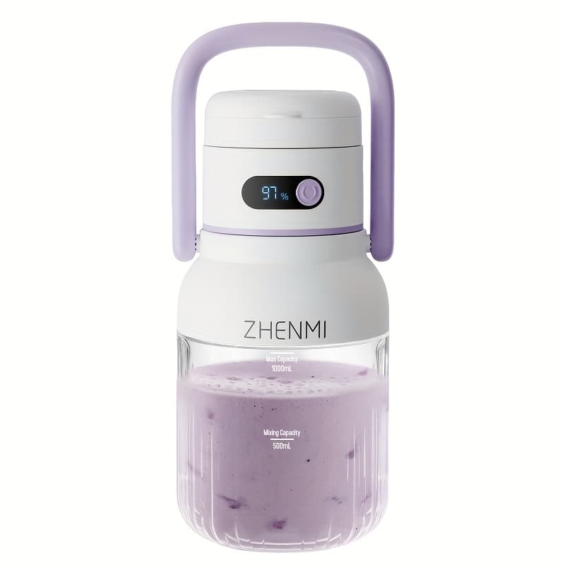 TEMU Gift For The : Zhenmi Cordless Blender, 33oz Portable Ice Blender For Smoothies And Shakes, Usb Rechargeable (perfect For Christmas, Thanksgiving, Halloween)