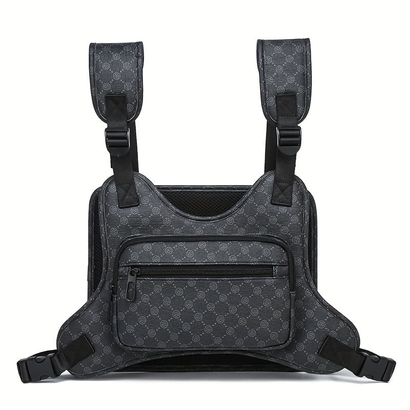 TEMU Sports Chest Bag, Lightweight Outdoor Sports Vest Bag – Phone Holder, For Cycling, Hiking, Exercise, Skiing, Suitable For Men And Women