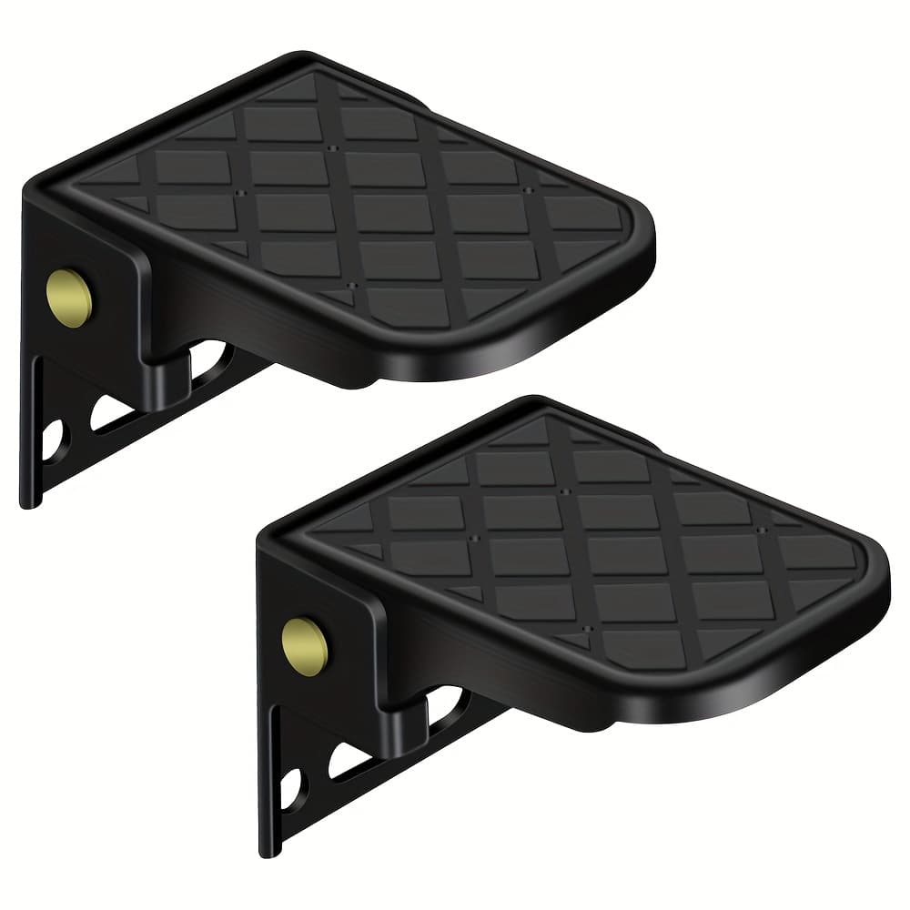 TEMU Folding Step For Trucks, Suitable For Boat Trailers, Bumper Steps For Pickups, Tailgate Ladders For Rvs, Campers, Dump Trailers, And Trailers, Designed For Safety And Slip Resistance