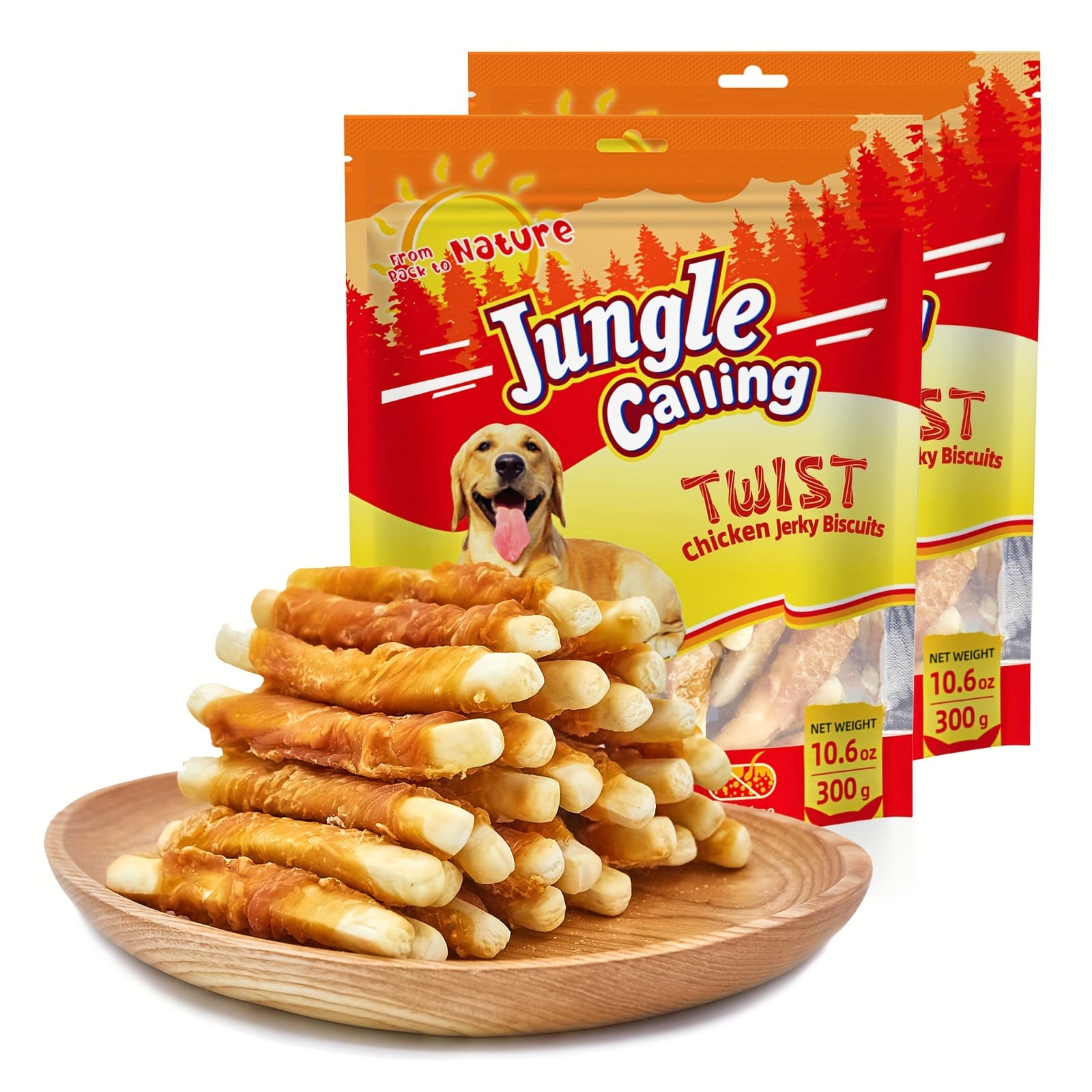 TEMU Jungle Calling Chicken Biscuits Dog Treats, Free Soft Treats For Training Rewards