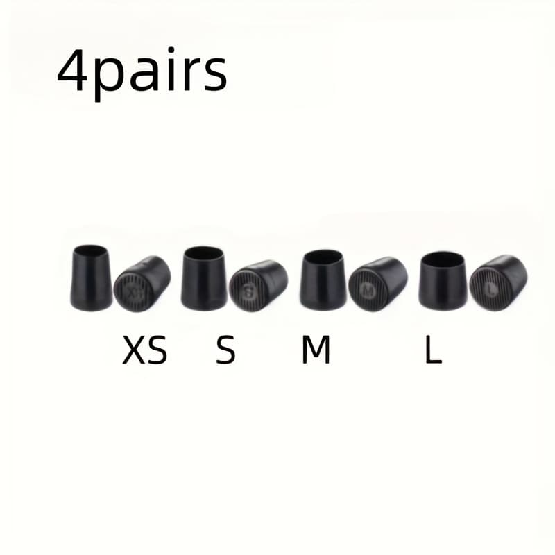 TEMU 4 Pairs Heel Protectors For High Heels - Anti-slip, Noise Reducing Covers In Assorted Sizes, Round Toe Repair, Thin Heel