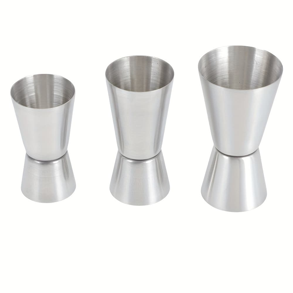 TEMU 3pcs/set Of 304 Stainless Steel Cocktail Measuring Cups Double Headed Cocktail Jigger Professional Bartender Measures Ounces Beverage Measuring Cup Wedding Kitchen Bar Tool