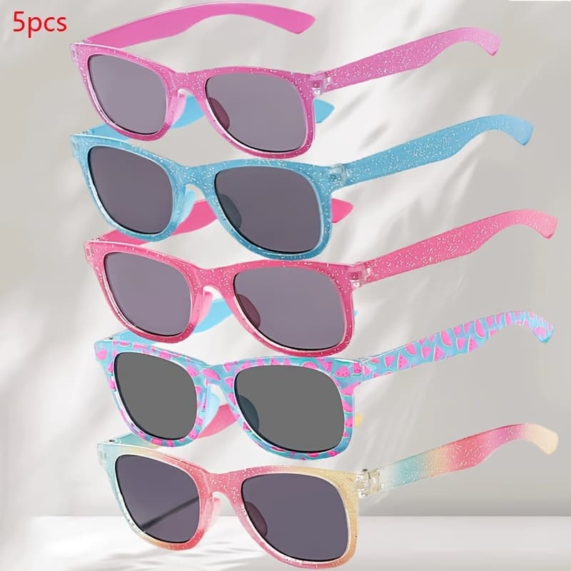 TEMU 5pcs Decorative Glasses, Suitable For Daily Wear In
