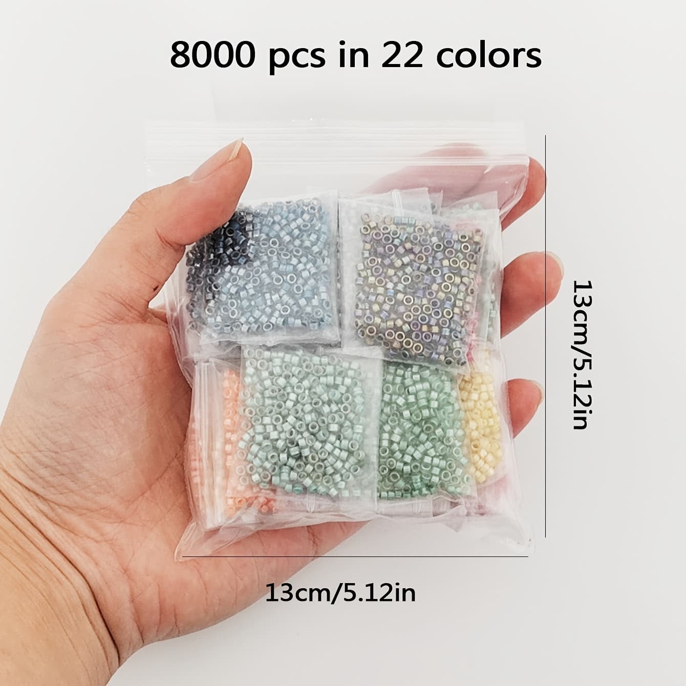 TEMU 8000pcs 20color 100g Jelly Core Kit 2.5mm Seed Beads Mini Beads Suitable For Bracelets, Earrings, Bracelets, Gifts For Mothers Jewelry Making Kits
