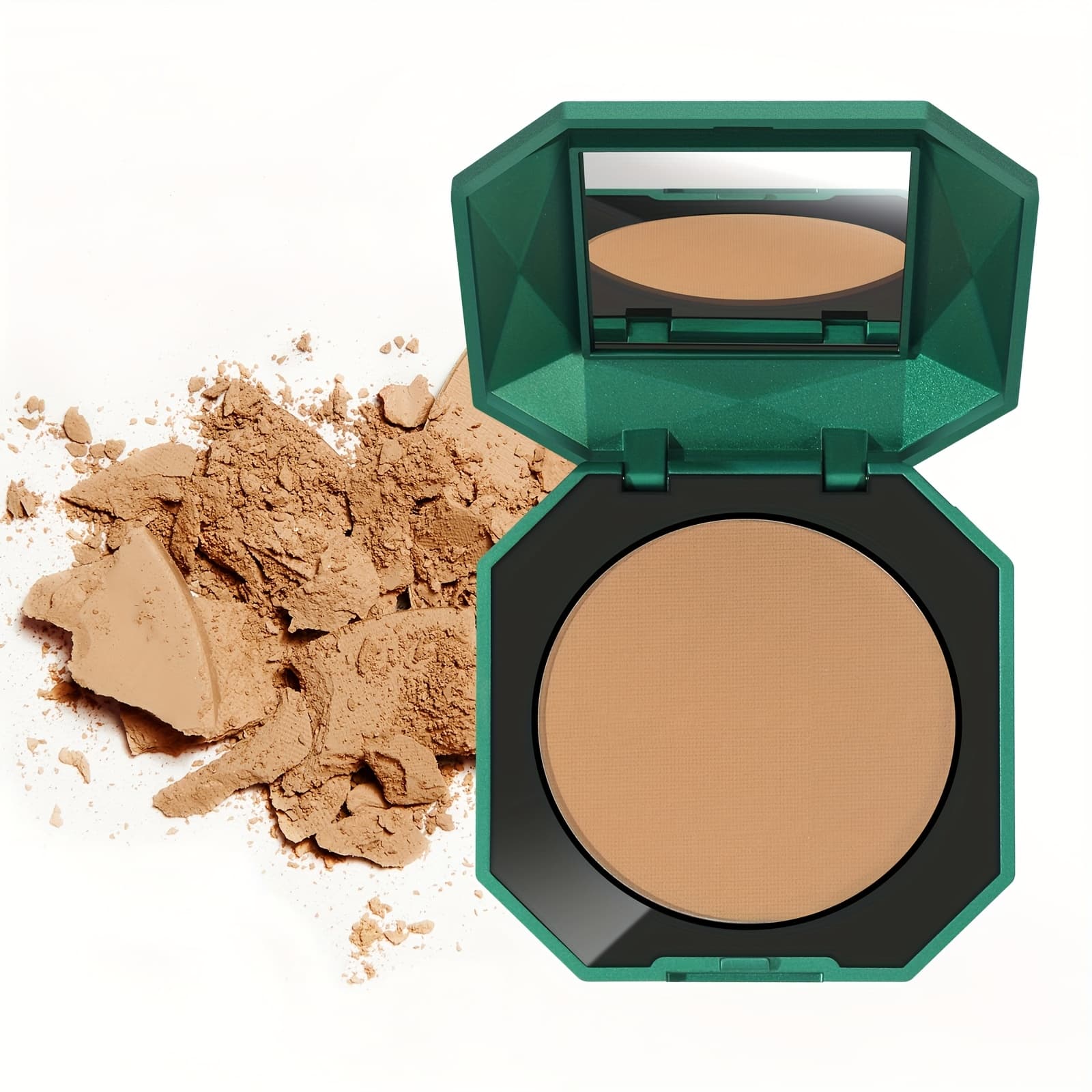 TEMU Oil Control Matte Perfection Face Pressed Powder, Matte Smooth Flawless Setting Powder Makeup, Polvo Compacto De Maquillaje, Waterproof Long Lasting, 10g/0.