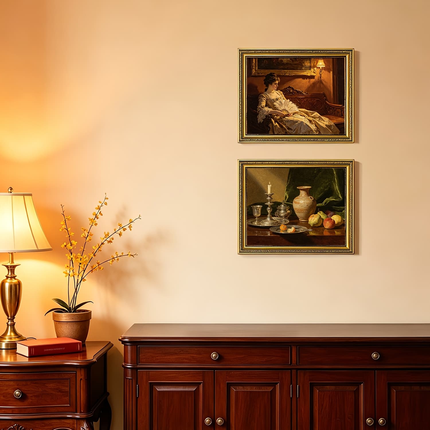 TEMU 2 Pack Golden 11x14 Picture Frame With , Ornate Vintage 11 X 14 Photo Frames For Wall Decor