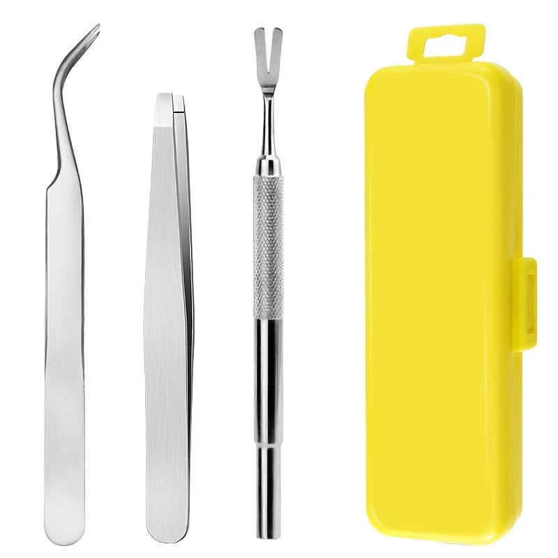 TEMU Stainless Steel Pet Grooming Kit, Flea Remover Comb Practical Tool Set, Portable Washable Grooming Supplies For Long Short Haired Dogs Cats, Perfect For Home Outdoor Care Use