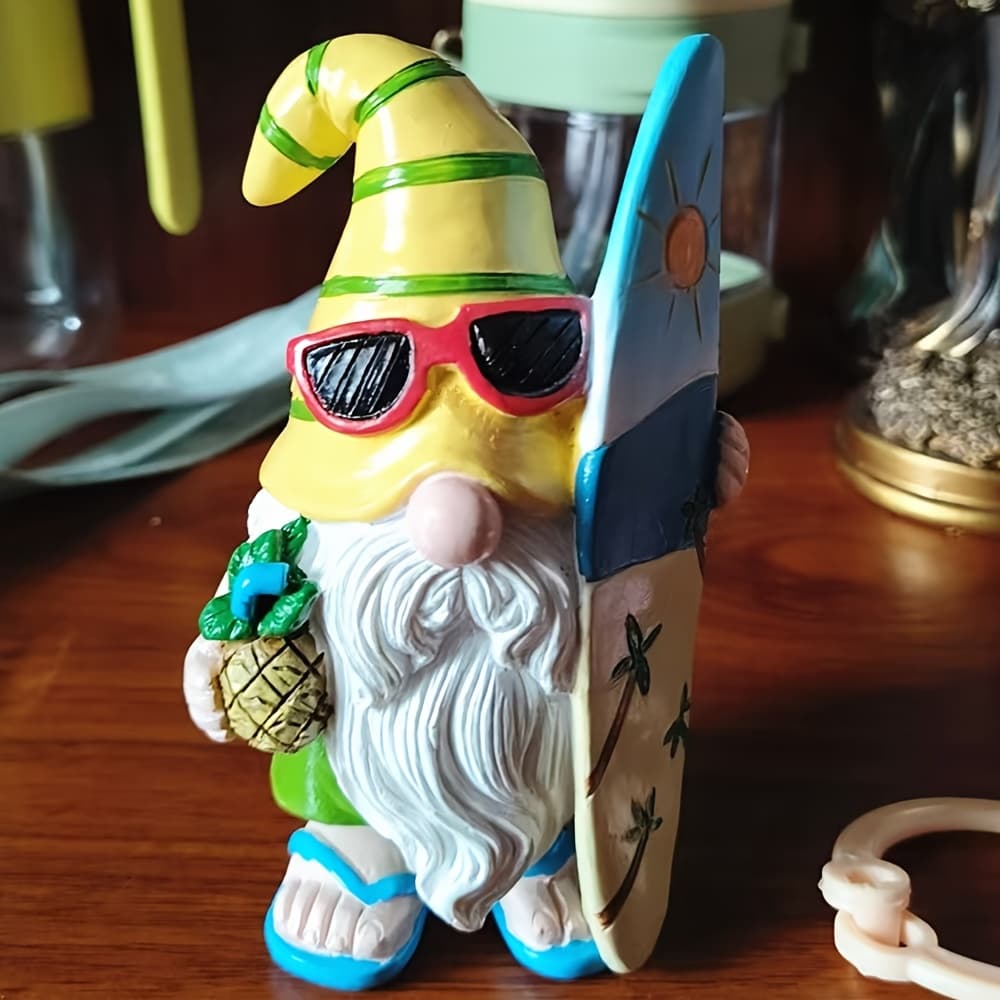 TEMU Spring And Summer Garden Dwarf - Surfing Dwarf Statue - Lawn Statue - Outdoor Decoration - Used For Garden, Courtyard, Lawn Decoration And House Decoration - Dwarf Gift