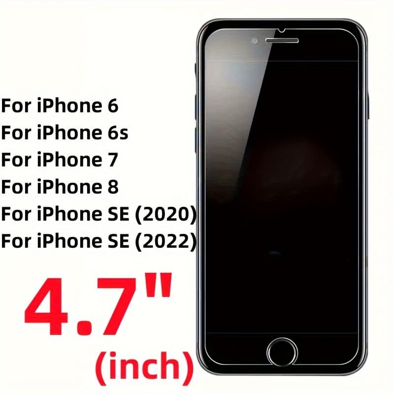 TEMU 3- Tempered Glass Screen Protectors - , Bubble-free, And -resistant - Compatible With For Iphone 7/8/6/6s/se2/se3/se 2020/se 2022 4.7 Inch Phone Protective Glass (not Full Cover)