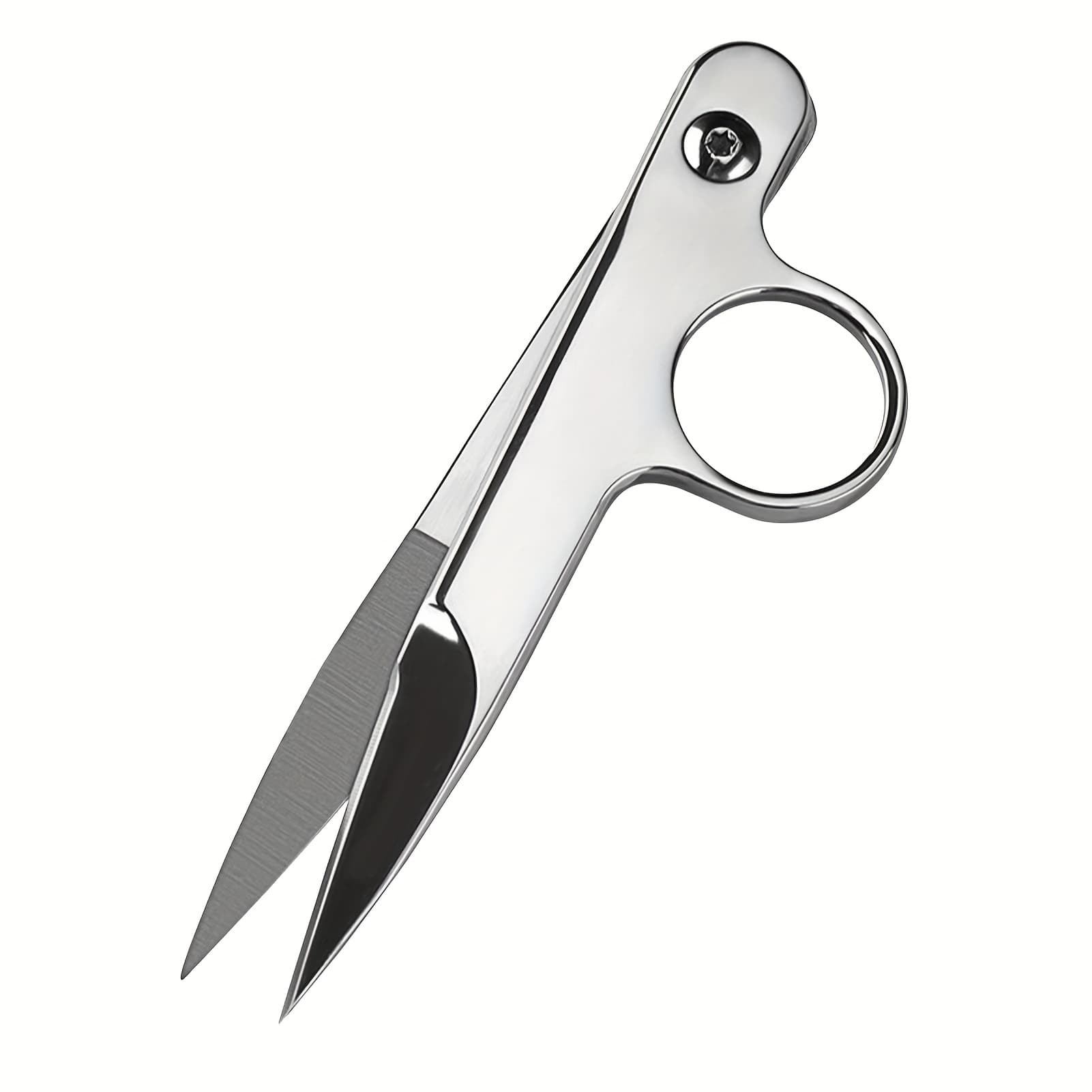 TEMU Heavy-duty U-shaped & V-shved Steel Scissors With - Full Steel Line For Sewing, Cross-, Thread Trimming - For & - Professional & Use (u-v-shaped Wire End Scissors)