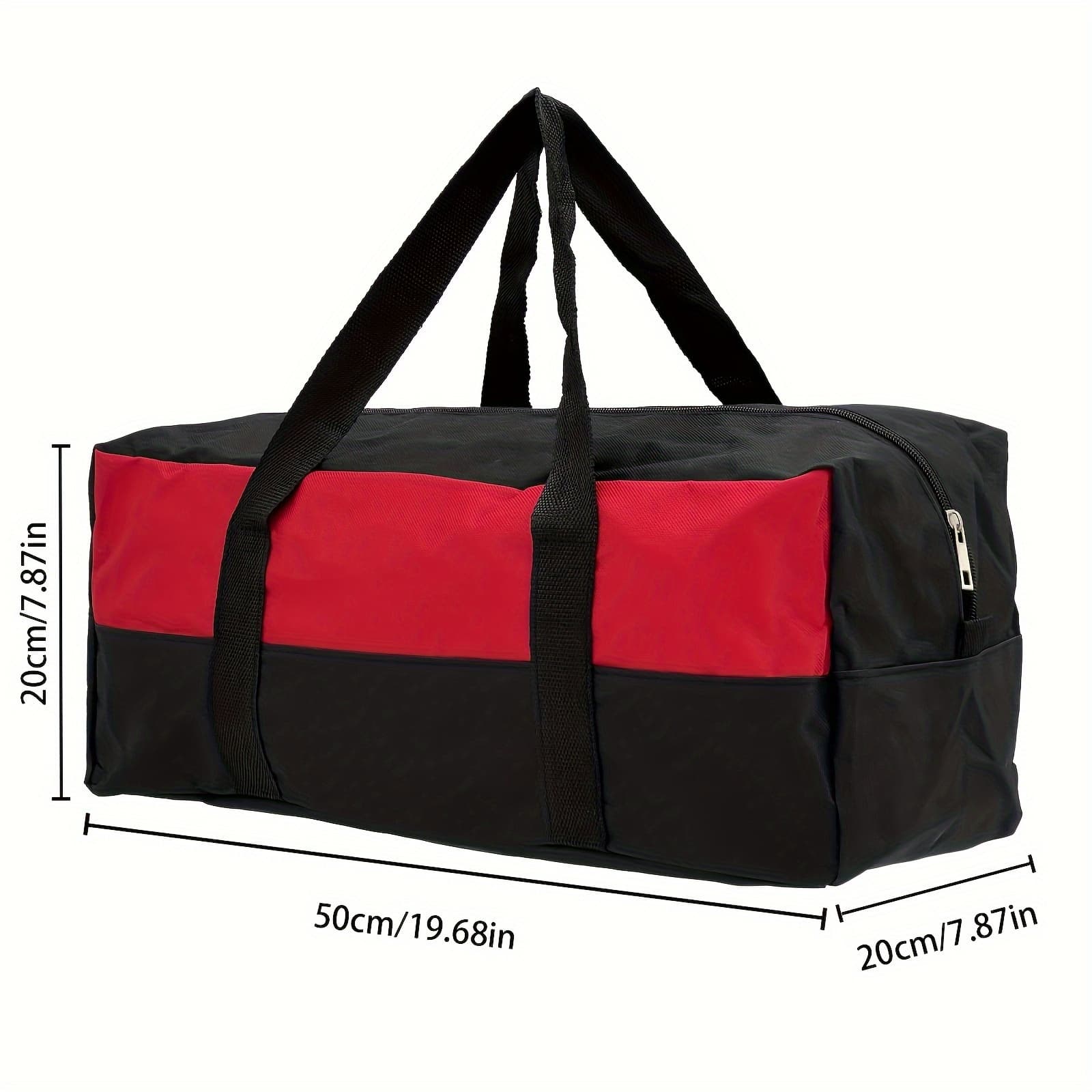 TEMU A Multi-functional Storage Bag, 19-inch Oxford Cloth Construction Site Home Portable Hardware Tool Bag, Multi-functional Large Oxford Tote Bag, With Space, Practical And Reliable