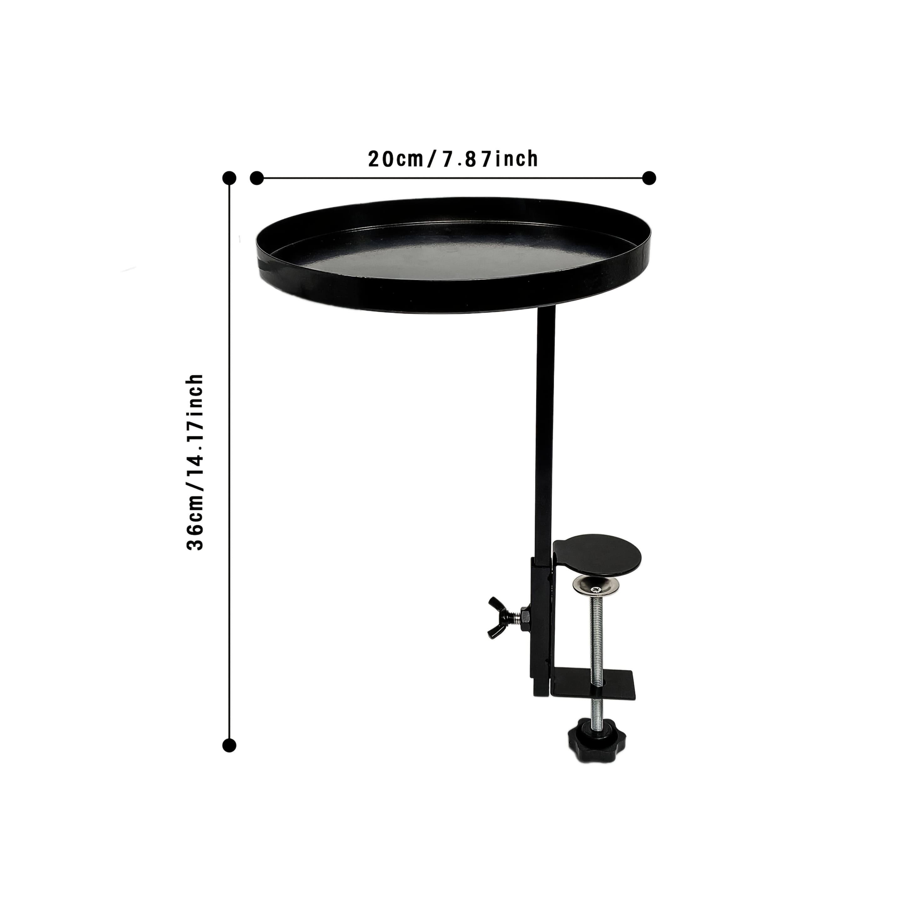 TEMU Adjustable Round Clamp Tray For Window Sill, Table And Desk...to Enlarge For Home, Floating Shelves