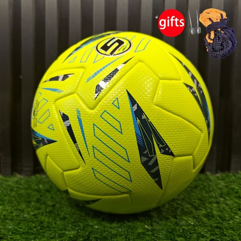 TEMU Standard Soccer Balls, High-quality Faux Leather, Seamless Heat Bonding, High Elasticity, Wear Resistance, Anti-slip, Protective Football, Designed For Adult And Youth Training And Competition