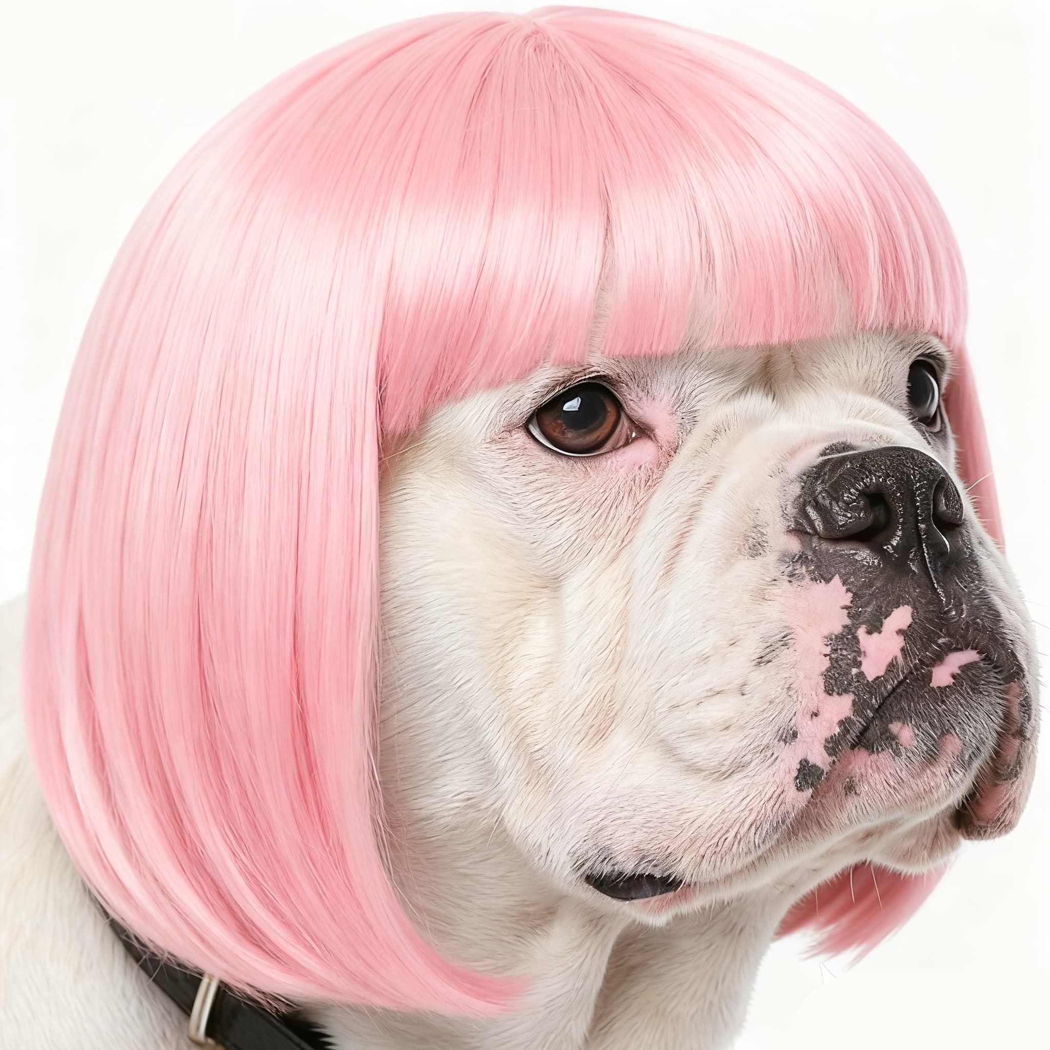 TEMU Easy To Style And - Pet Wig Accessory, Dog Wig, Holiday , Sleek Dog Accessory, , Party , Best For Christmas, Perfect For Thanksgiving, Perfect For Pomeranians, Chihuahuas, Shih Tzus