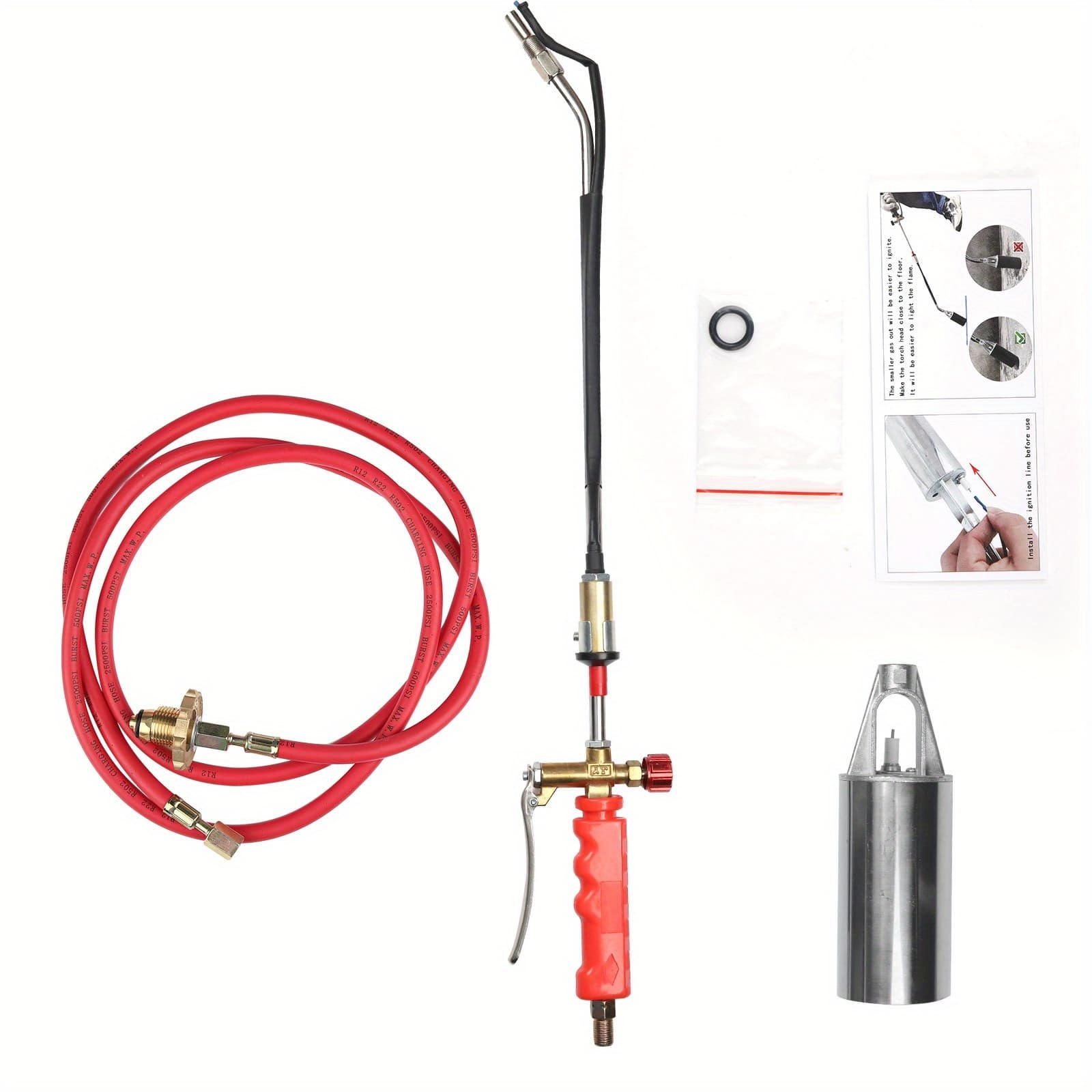TEMU Portable Propane Torch Burner Melter Outdoor Inch Hose. Gift, Gift For Father