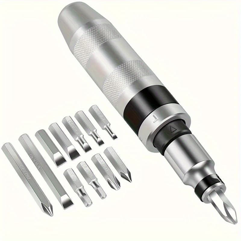 TEMU Contains 13pcs Impact Screwdriver Set Shock Screw Bits Screw Driver Chisel Bits Multifunctional Screw Extractor Remover Repair Set Durable Shock Screwdriver Bits For Repair