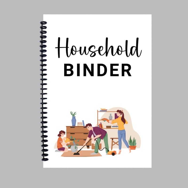 TEMU Household Binder Planner, Binder, Home Binder, Family Household Binder, , Household Planner