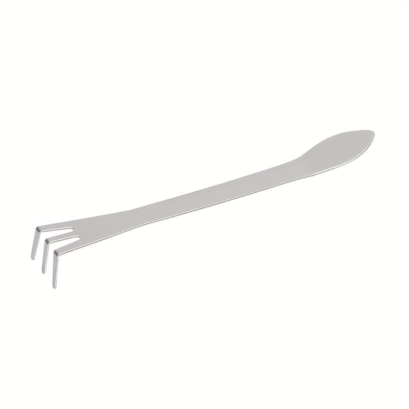TEMU 1pc Stainless Rake 3-prong Soil Bonsai With Turning Soil Tools Garden Handle Tool Ergonomic