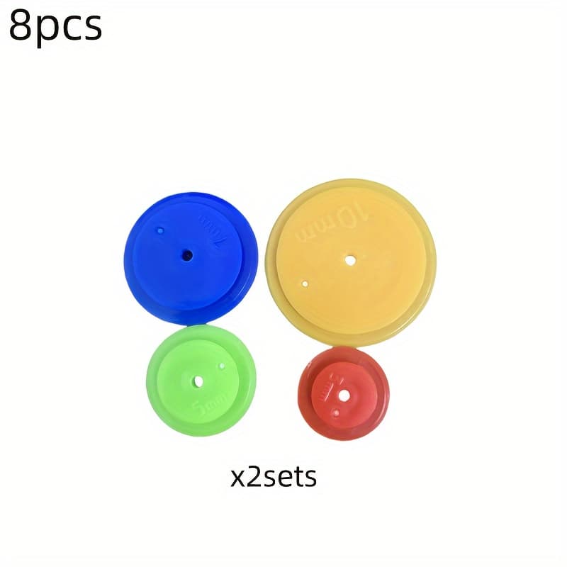 TEMU 8pcs Tool And Marking Tool, Used For Scanning Wheel Rings In Quilting And , Colors, Measuring 3mm/5mm/7mm/10mm