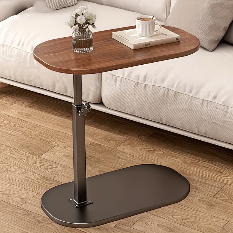 TEMU Adjustable Height Mobile Laptop Table With Folding - Portable /hdf Table Suitable For Home Office Desk, Bedside Sofa, Coffee Table, Bedside Use - Side Table For,,, Holiday & Gifts