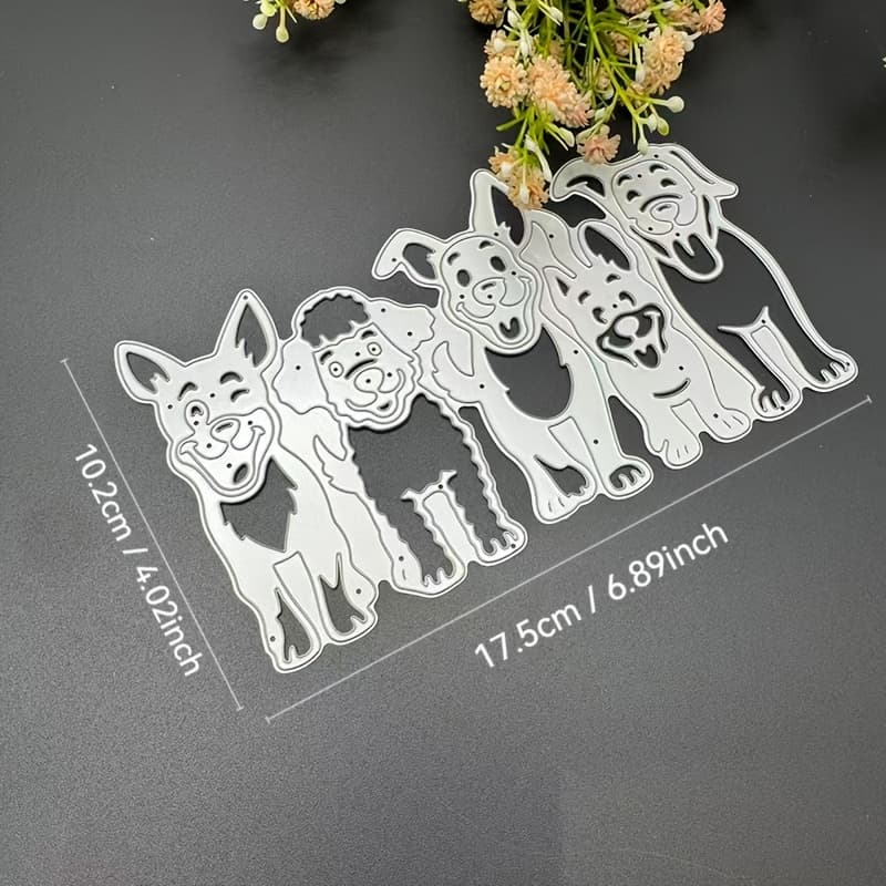 TEMU Animal Metal Cutting Dies, Small Dog Cutting Die, Home Decoration Making Dies, Stamping Molds, New Style