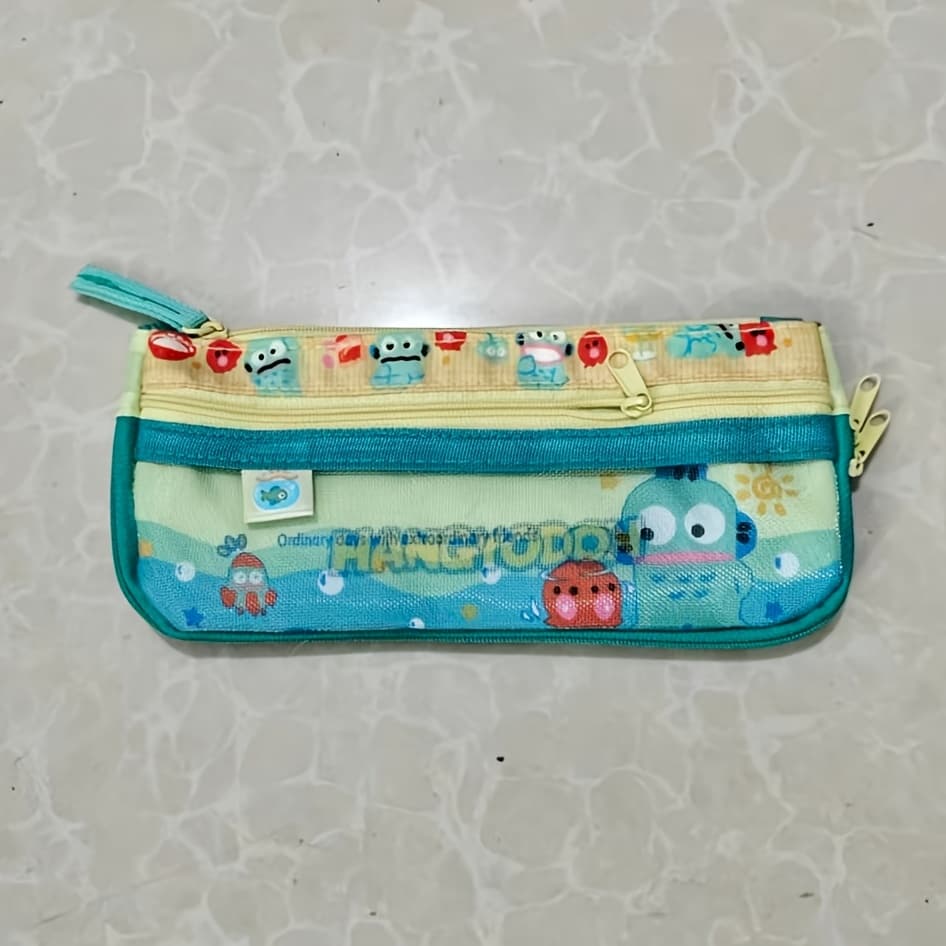 TEMU [ Mesh Pencil Case] & Blue Mesh Pencil Case With Zipper Closure | Durable Fabric For Office, Travel - Perfect Gift For Fans, Stationery Storage