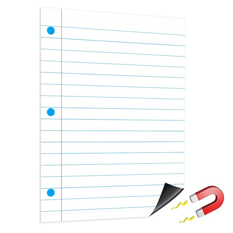 TEMU Giant Magnetic Notebook Sheets, Dry-erase Liner For Classroom Whiteboards, Chart Paper— Learning Supplies For Teachers, Must-have For Teachers, 18“ X 24” Back-to- Gift