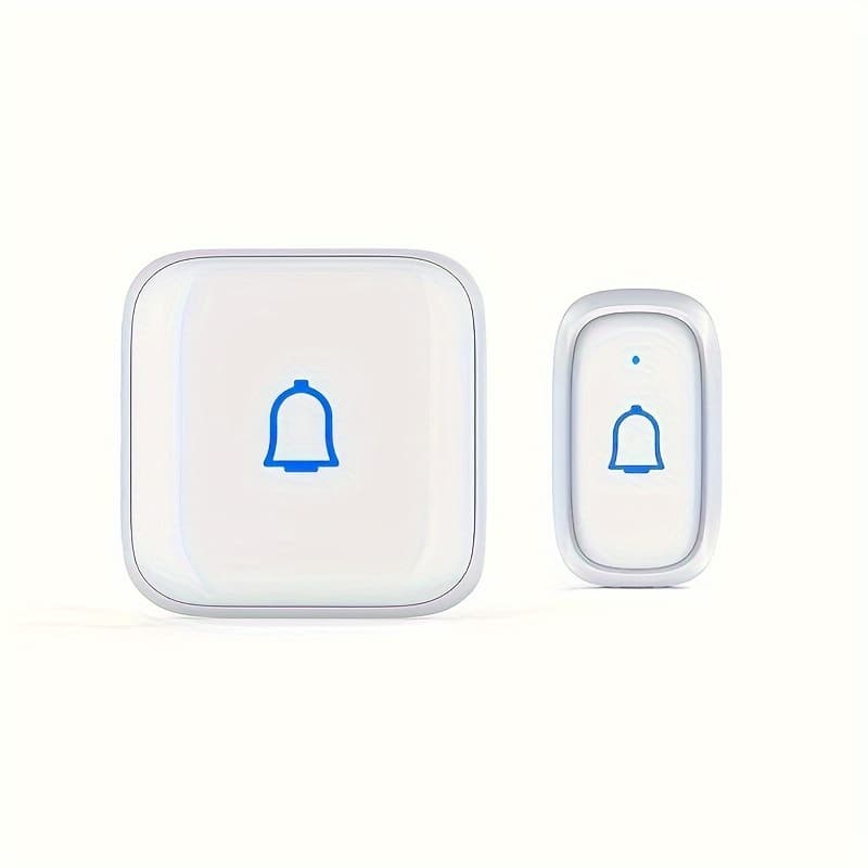TEMU Wireless Doorbell Ip66 Waterproof 115db With 56 Chimes Door Wireless 1000ft Range Battery Doorbell Chime Kit 7 Levels Volume Mute Mode Doorbells For Home Kid Room Office