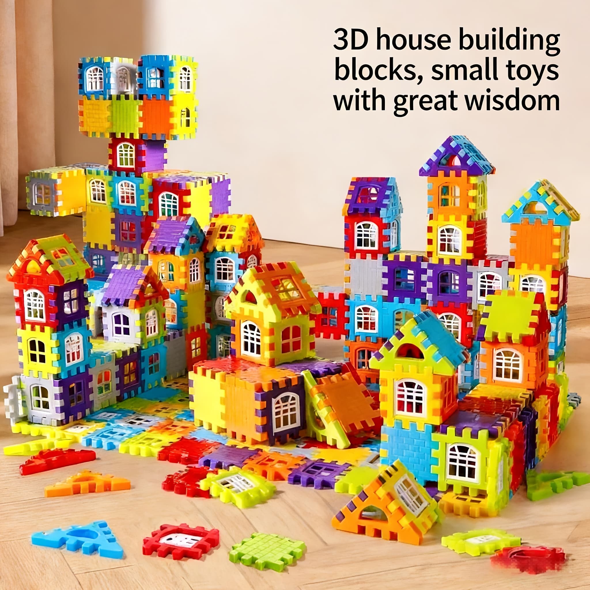 TEMU 140pcs Stem Building Blocks Toys Suitable For Toddlers & Kids, Multicolor Interlocking Color-coded System, Blocks For Tower Building, Gift For &, Educational Play
