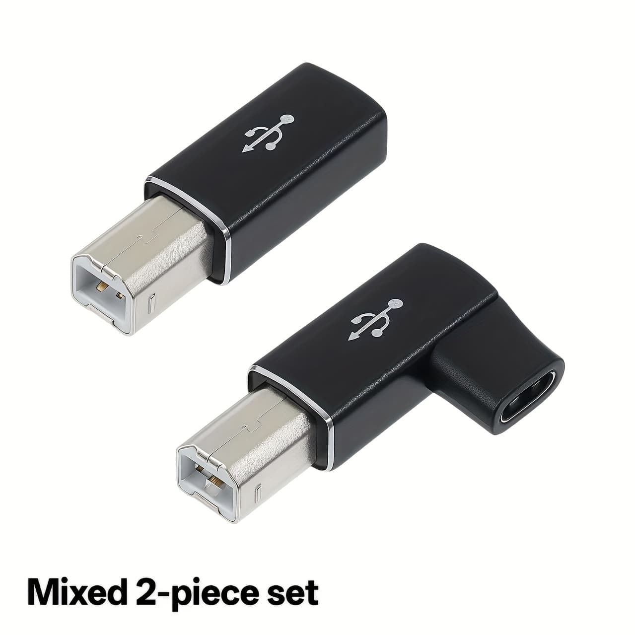 TEMU Usb C Female To Midi 90 Degree Adapter, Usb C To Male Usb B Printer Adapter, Compatible With Printers, Midi, Electronic ,, Usb Microphones, Laptops, Etc. C-type Devices