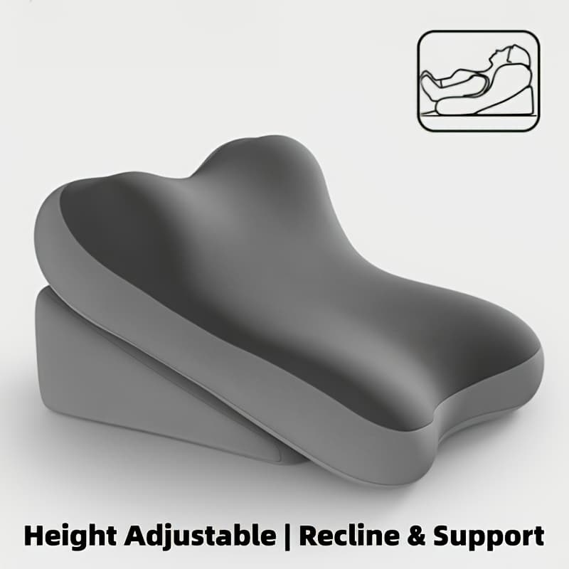 TEMU Ergonomic Bed Wedge Pillow, Reading Pillow, Adjustable Backrest For Reading, 2pcs Split Design Support Pillow For Sitting Up In Bed, Non-slip Lumbar & Neck Cushion For Home Office & Relaxing