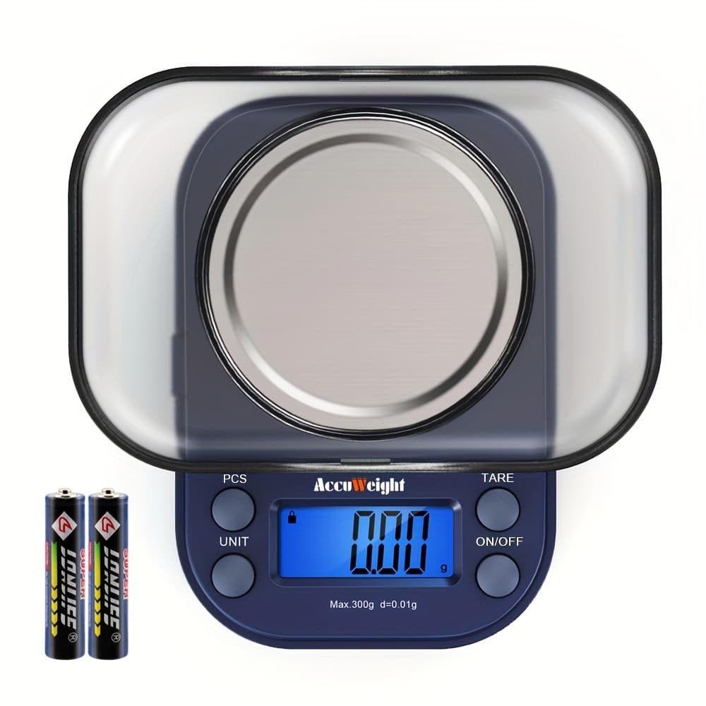 TEMU Accuweight Digital Gram Scale For With 300g/0.01g Limit Small Scale With High , School Powder Jewelry Scale With And Calibration For Kitchen Food Scale, Father Gift