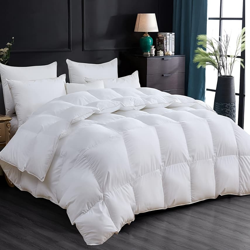TEMU 1pc Luxury Duvet Insert , Breathable, And Warm Machine Washable Suitable For All Ideal For Bedrooms, Hotels, And Guest Rooms, Random Color