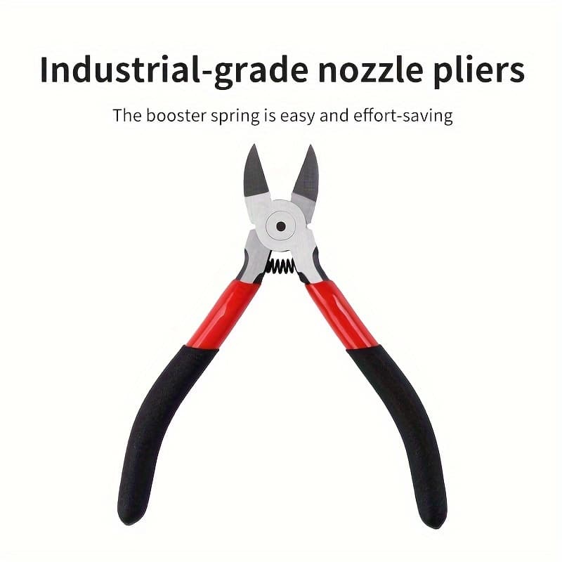 TEMU Metal Wire Flat Cutter, 6-inch Ultra-sharp And Powerful Side Cutter With Flat Scissor , Ideal Wire Cutting Tool For Handcrafts, Floristry, And Power Tools