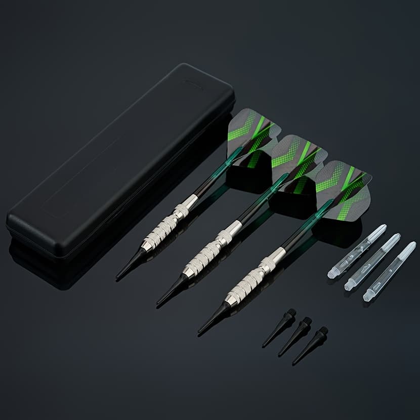 TEMU 3pcs Darts Set With Storage Box, Portable Darts With Dart Flights, Flying With Beginners Or Professional Players