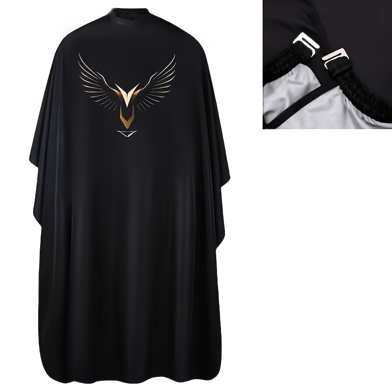 TEMU Pattern Hairdressing Professional Cloth, Barber Shop Or Home Hairdressing Apron, Ironing And Dyeing Hairdressing Cloak