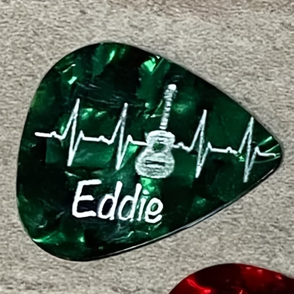 TEMU Custom Personalized Fiber Guitar Pick, Single Pick, Single-sided Printing, Custom Guitar Pick, Guitar Gift, Gift For Him, Father's Day Gift, Gift For Guitar Enthusiasts