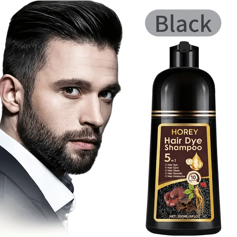 TEMU Hair Dye Shampoo Enriched With Ginseng And 5-in-, Care, And Color , Long-lasting Coverage For Gray Hair Strengthens Hair, Revitalizes Hair' Suitable For Hair And Beard Local Warehouse, Hair Dye,