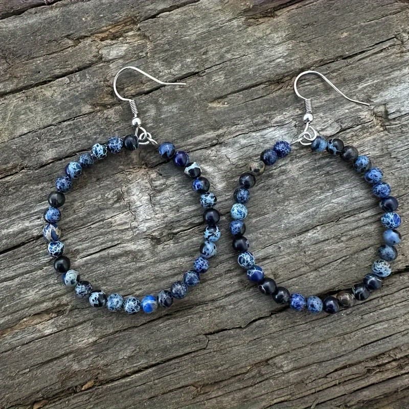 TEMU Women's Hollow Circular Hoop Earrings In A Bohemian