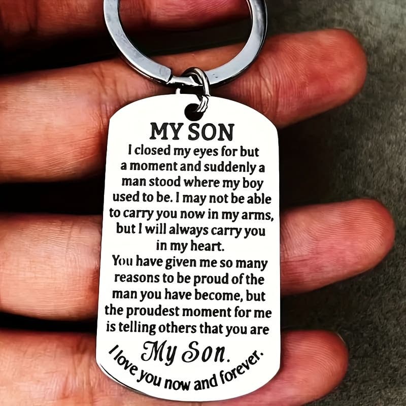 TEMU 1pc To My Son Inspirational Gifts, For Son From Mom Dad Sweet 16th 18th 21st Birthday Graduation Christmas Back To School Gift