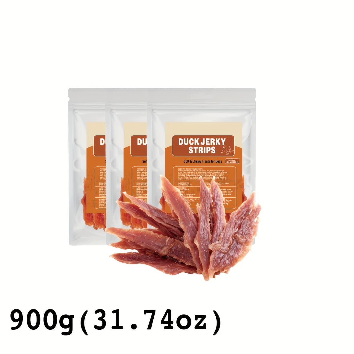 TEMU Dehydrated Duck Strips For Dogs, Natural Are Made From . Are Healthy Training Snacks Suitable For Small And Large Dogs
