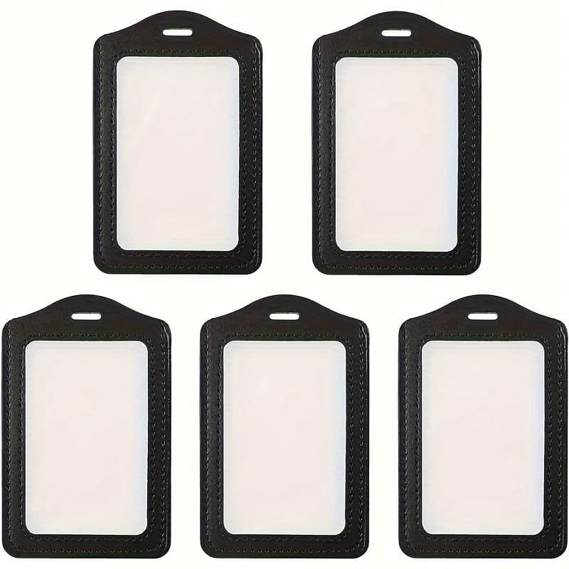 TEMU 2d 5pcs Id Card Holder, Meal Card Office Meeting Work Pass Bus Card Bank Credit Card Id Card Storage Card, Very Suitable For Employees, Students, Office Meetings