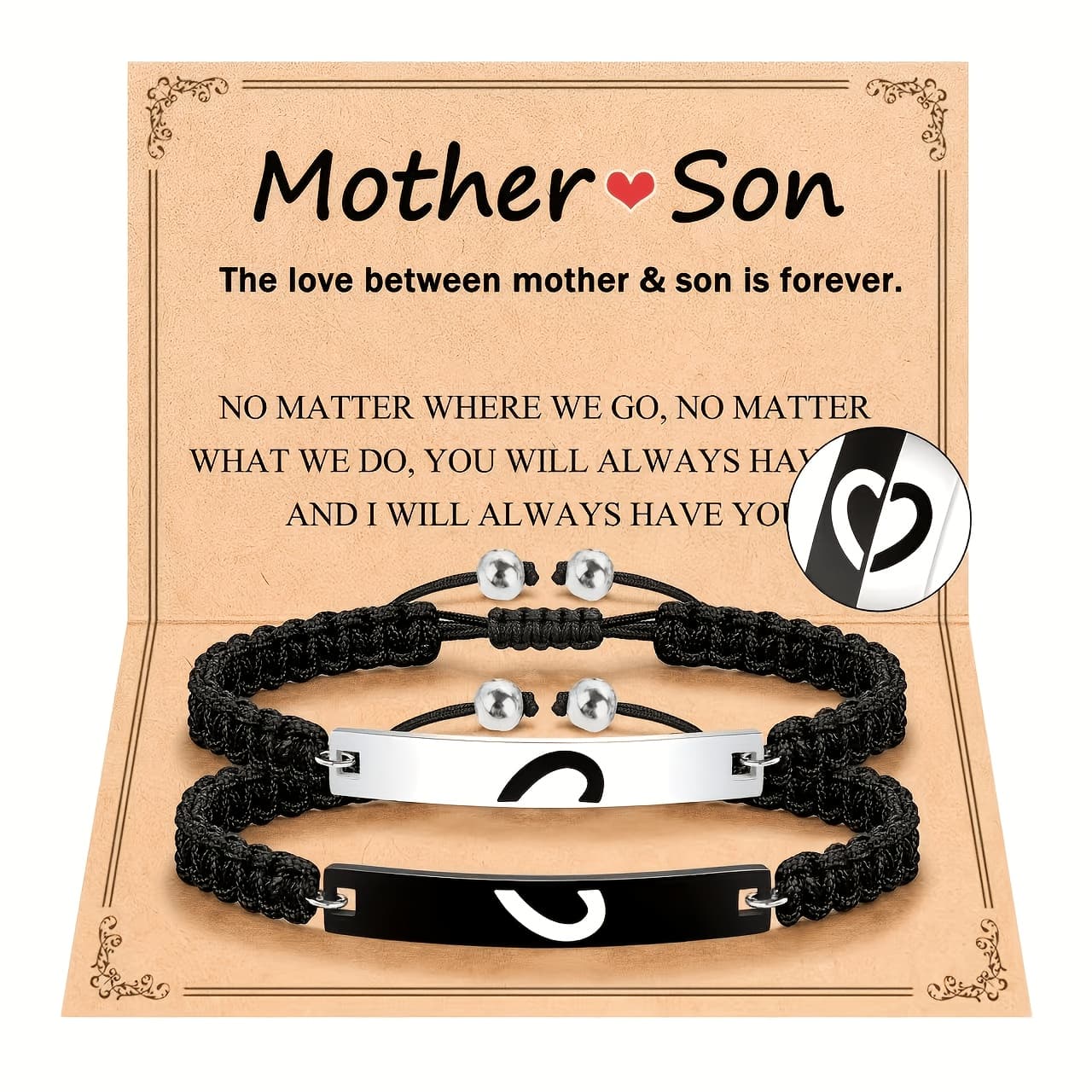 TEMU Matching Exquisite Bracelet Gift, Back To School Gift For Son, Anniversary Birthday Gift For Women , Women's Gift