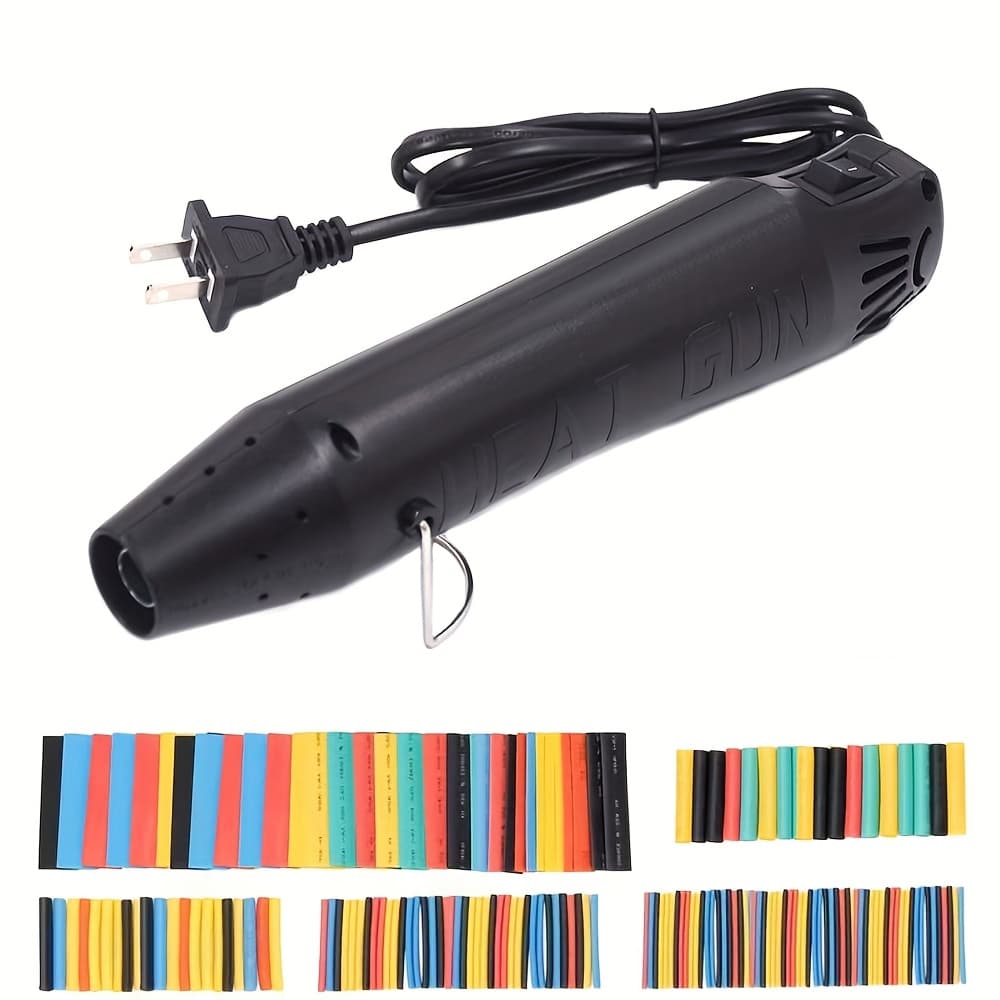 TEMU 300w Heat Gun, Hot Air Gun, With 164pcs Heat Shrinkable Tube Kit