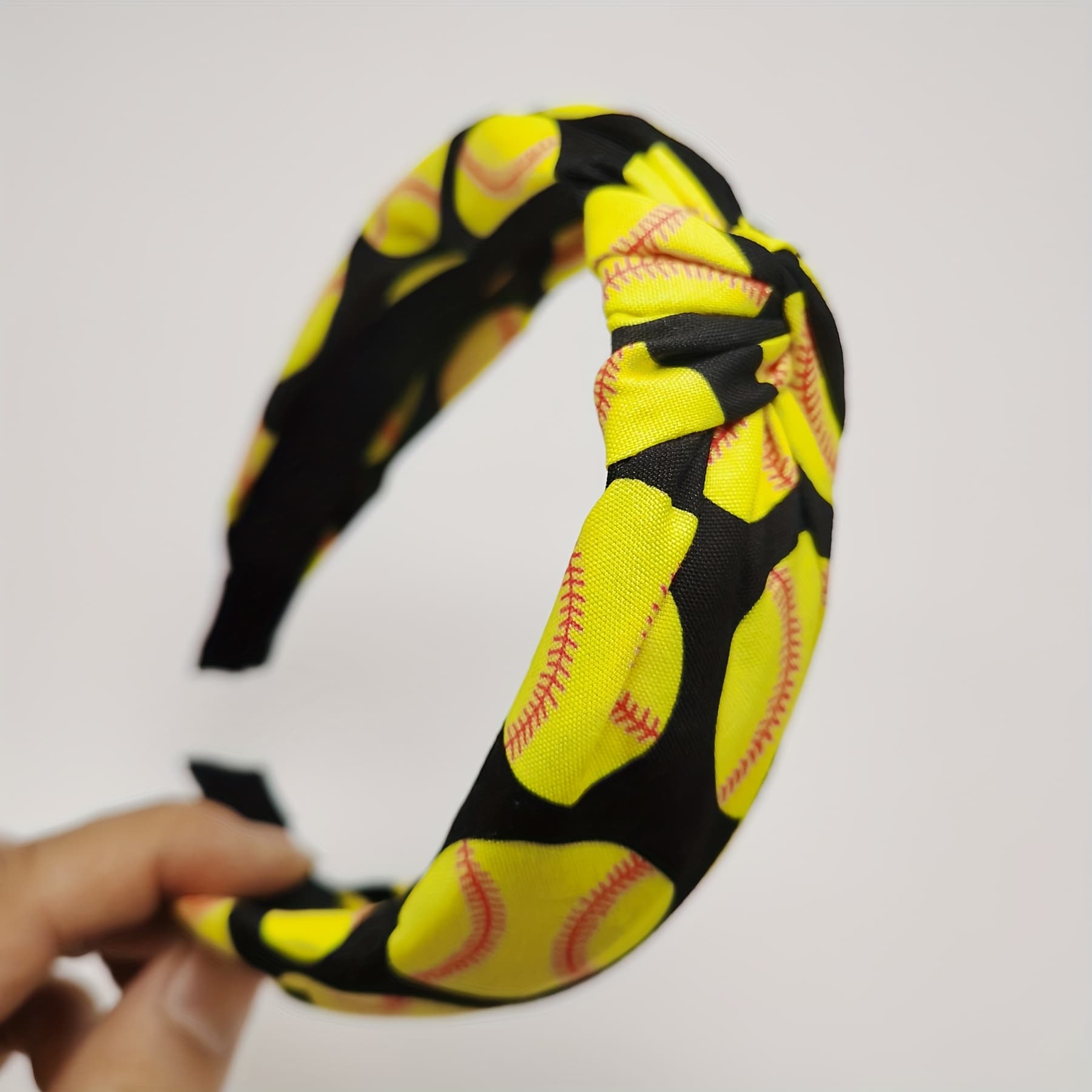 TEMU Women's Multicolor Baseball Fashion Sports Headband, Simple Hair Tie, Essential For Back-to, Daily, And Party Outfits